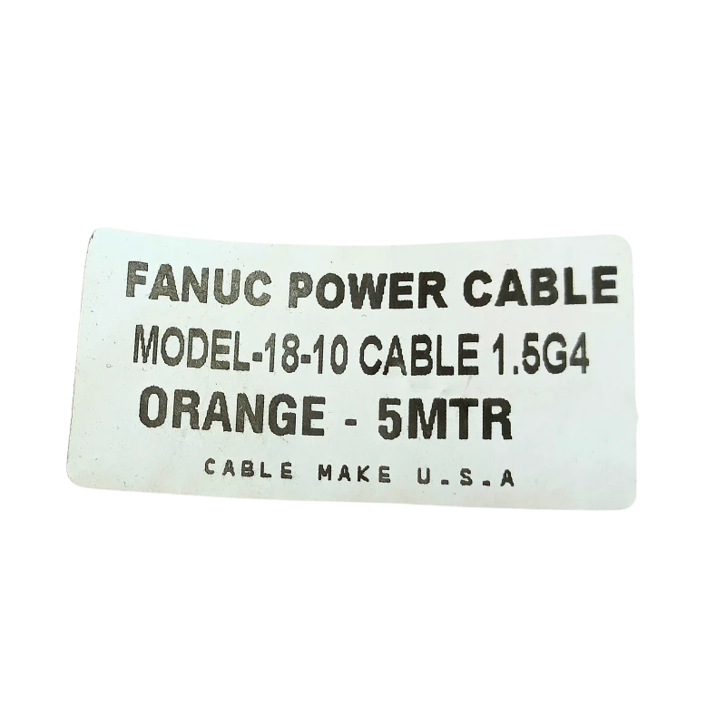 FANUC POWER CABLE 18-10 - 1.5G4 ORANGE- STICKER - 5MTR FANUC POWER CABLE 18-10 - 1.5G4 ORANGE- STICKER - 5MTR